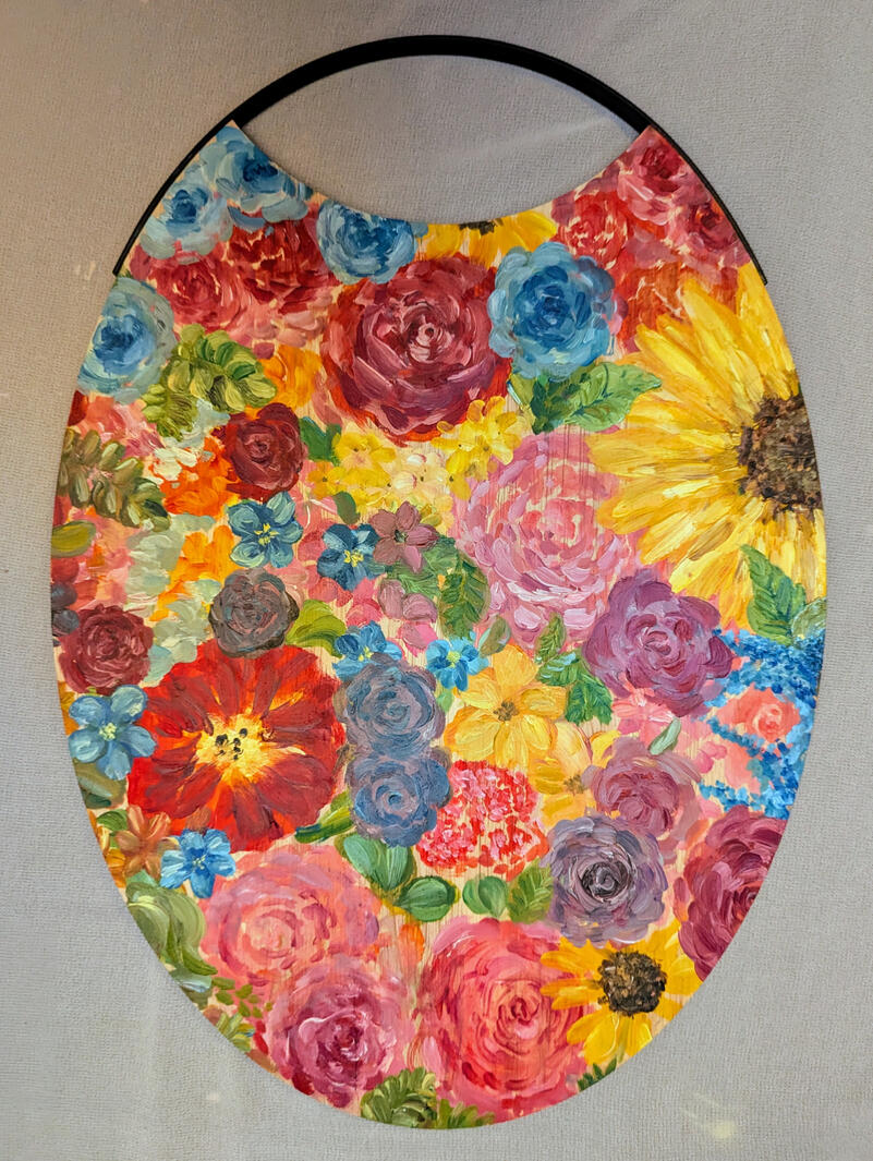 Floral Cutting Board