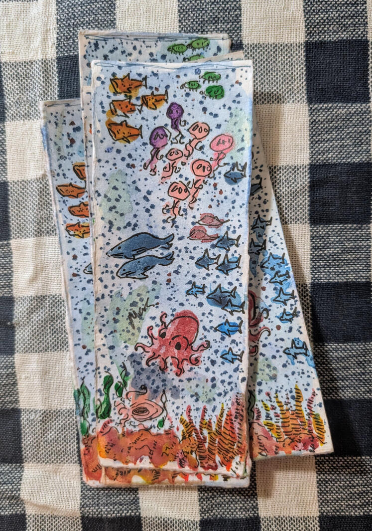 Sea Critters Bookmarks
